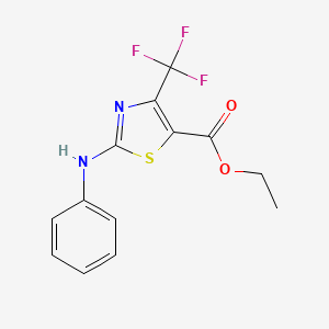 Ethyl 2-(phenylamino)-4-(trifluoromethyl)thiazole-5-carboxylate