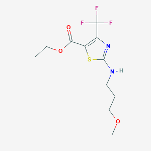 Ethyl 2-[(3-methoxypropyl)amino]-4-(trifluoromethyl)-1,3-thiazole-5-carboxylate