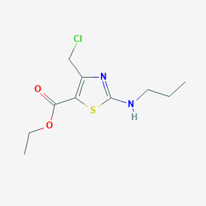 Ethyl 4-(chloromethyl)-2-(propylamino)-1,3-thiazole-5-carboxylate