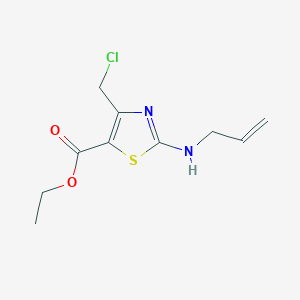 B3308217 Ethyl 2-(allylamino)-4-(chloromethyl)thiazole-5-carboxylate CAS No. 937598-43-1