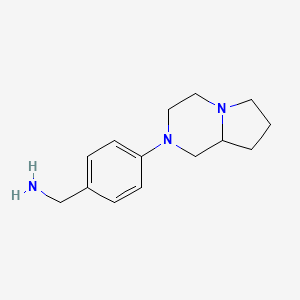 1-(4-Hexahydropyrrolo[1,2-A]pyrazin-2(1H)-ylphenyl)methanamine