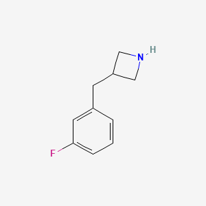 molecular formula C10H12FN B3308269 3-(3-Fluorobenzyl)azetidine CAS No. 937619-20-0