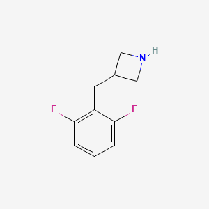 molecular formula C10H11F2N B3308275 3-[(2,6-Difluorophenyl)methyl]azetidine CAS No. 937626-37-4