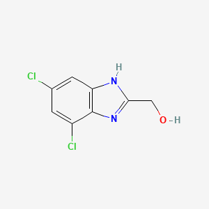 molecular formula C8H6Cl2N2O B3308295 (4,6-Dichloro-1H-1,3-benzodiazol-2-yl)methanol CAS No. 937635-88-6