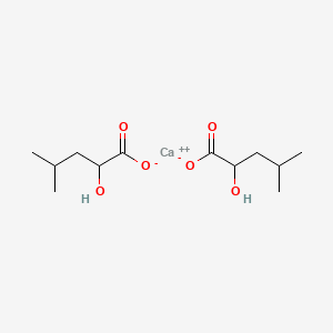 molecular formula C6H12CaO3 B3308363 DL-Leucic acid calcium CAS No. 93778-33-7