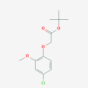 molecular formula C13H17ClO4 B3308374 tert-Butyl 2-(4-chloro-2-methoxyphenoxy)acetate CAS No. 937817-42-0