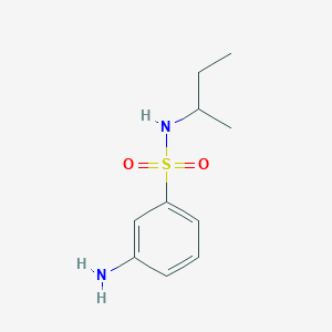 molecular formula C10H16N2O2S B3308400 3-amino-N-(butan-2-yl)benzene-1-sulfonamide CAS No. 938124-70-0