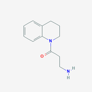 molecular formula C12H16N2O B3308575 3-amino-1-(3,4-dihydroquinolin-1(2H)-yl)propan-1-one CAS No. 938515-47-0