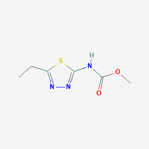molecular formula C6H9N3O2S B330859 methyl N-(5-ethyl-1,3,4-thiadiazol-2-yl)carbamate 