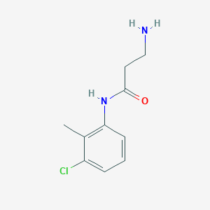 molecular formula C10H13ClN2O B3308606 3-amino-N-(3-chloro-2-methylphenyl)propanamide CAS No. 938517-08-9