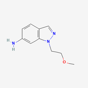 molecular formula C10H13N3O B3308631 1-(2-methoxyethyl)-1H-indazol-6-amine CAS No. 938523-42-3