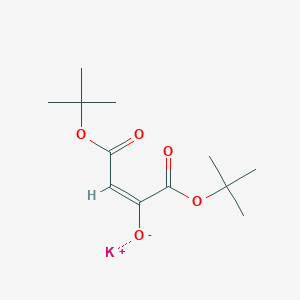 molecular formula C12H19KO5 B3308910 potassium;(E)-1,4-bis[(2-methylpropan-2-yl)oxy]-1,4-dioxobut-2-en-2-olate CAS No. 94072-62-5