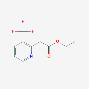 molecular formula C10H10F3NO2 B3308935 Ethyl 2-(3-(trifluoromethyl)pyridin-2-yl)acetate CAS No. 940933-27-7