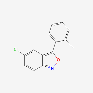 molecular formula C14H10ClNO B3308955 5-Chloro-3-(o-tolyl)benzo[c]isoxazole CAS No. 94100-11-5