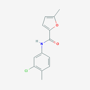 molecular formula C13H12ClNO2 B330904 N-(3-chloro-4-methylphenyl)-5-methylfuran-2-carboxamide 