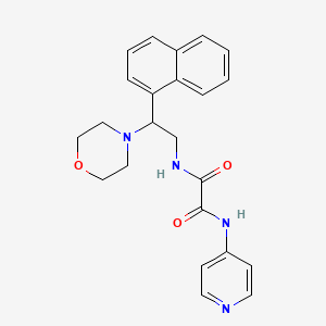 molecular formula C23H24N4O3 B3309296 N-[2-(morpholin-4-yl)-2-(naphthalen-1-yl)ethyl]-N'-(pyridin-4-yl)ethanediamide CAS No. 941934-03-8