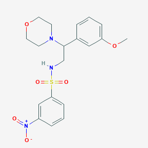 molecular formula C19H23N3O6S B3309304 N-[2-(3-methoxyphenyl)-2-(morpholin-4-yl)ethyl]-3-nitrobenzene-1-sulfonamide CAS No. 941934-36-7