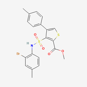 Methyl 3-[(2-bromo-4-methylphenyl)sulfamoyl]-4-(4-methylphenyl)thiophene-2-carboxylate
