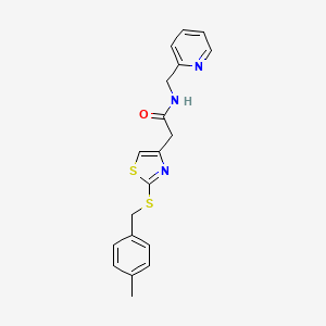 2-(2-((4-methylbenzyl)thio)thiazol-4-yl)-N-(pyridin-2-ylmethyl)acetamide