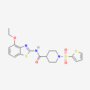 N-(4-ethoxybenzo[d]thiazol-2-yl)-1-(thiophen-2-ylsulfonyl)piperidine-4-carboxamide