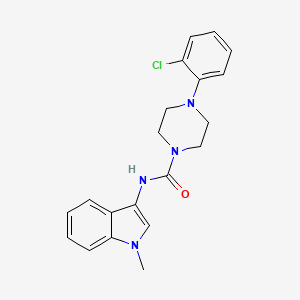 4-(2-chlorophenyl)-N-(1-methyl-1H-indol-3-yl)piperazine-1-carboxamide