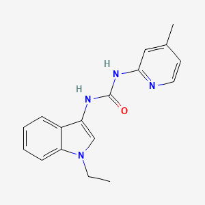 1-(1-ethyl-1H-indol-3-yl)-3-(4-methylpyridin-2-yl)urea