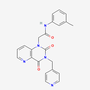 molecular formula C22H19N5O3 B3309556 2-(2,4-dioxo-3-(pyridin-4-ylmethyl)-3,4-dihydropyrido[3,2-d]pyrimidin-1(2H)-yl)-N-(m-tolyl)acetamide CAS No. 941990-29-0