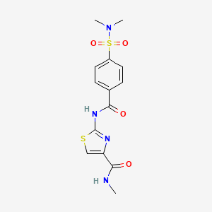 2-(4-(N,N-dimethylsulfamoyl)benzamido)-N-methylthiazole-4-carboxamide