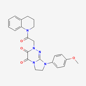 2-(2-(3,4-dihydroquinolin-1(2H)-yl)-2-oxoethyl)-8-(4-methoxyphenyl)-7,8-dihydroimidazo[2,1-c][1,2,4]triazine-3,4(2H,6H)-dione