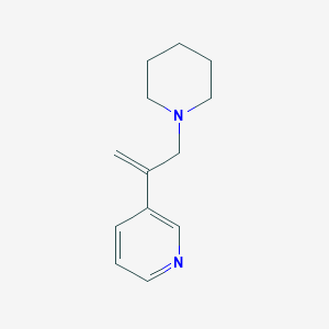 molecular formula C13H18N2 B3309848 3-(3-(Piperidin-1-yl)prop-1-en-2-yl)pyridine CAS No. 94356-83-9