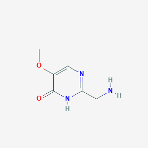 molecular formula C6H9N3O2 B3309858 2-Aminomethyl-5-methoxypyrimidin-4-ol CAS No. 943749-86-8