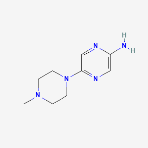 molecular formula C9H15N5 B3309868 5-(4-Methylpiperazin-1-YL)pyrazin-2-amine CAS No. 943750-65-0
