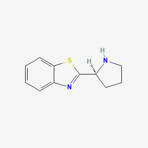 molecular formula C11H12N2S B3309892 (S)-2-Pyrrolidin-2-yl-benzothiazole CAS No. 944030-50-6