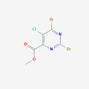 molecular formula C6H3Br2ClN2O2 B3309899 Methyl 2,6-dibromo-5-chloropyrimidine-4-carboxylate CAS No. 944128-95-4
