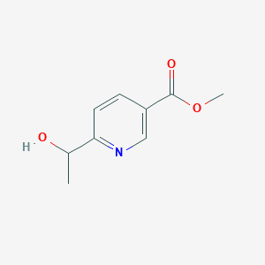 molecular formula C9H11NO3 B3309905 Methyl 6-(1-hydroxyethyl)nicotinate CAS No. 944133-93-1