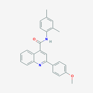 molecular formula C25H22N2O2 B330994 N-(2,4-dimethylphenyl)-2-(4-methoxyphenyl)-4-quinolinecarboxamide 