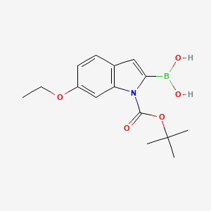 1H-Indole-1-carboxylic acid, 2-borono-6-ethoxy-, 1-(1,1-dimethylethyl) ester