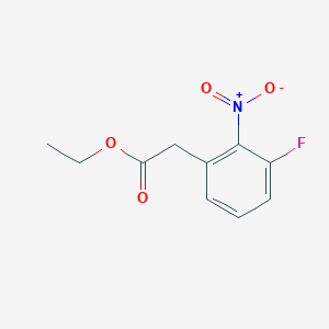 molecular formula C10H10FNO4 B3309994 Ethyl 2-(3-fluoro-2-nitrophenyl)acetate CAS No. 944805-68-9