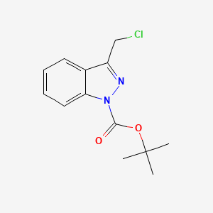 molecular formula C13H15ClN2O2 B3310052 Tert-butyl 3-(chloromethyl)-1H-indazole-1-carboxylate CAS No. 944899-34-7