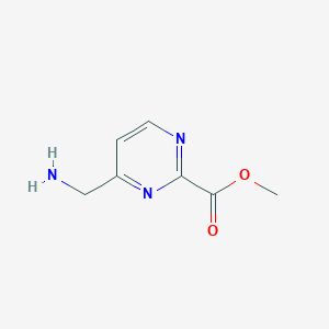 molecular formula C7H9N3O2 B3310068 Methyl 4-(aminomethyl)pyrimidine-2-carboxylate CAS No. 944902-00-5