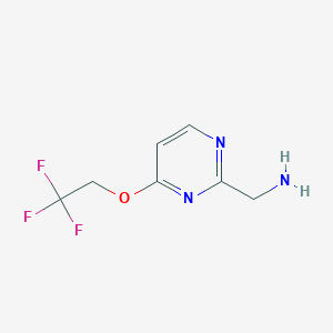 (4-(2,2,2-Trifluoroethoxy)pyrimidin-2-yl)methanamine