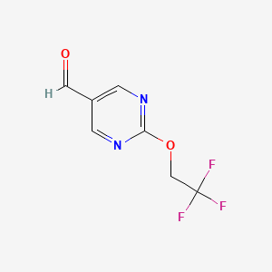 2-(2,2,2-Trifluoroethoxy)pyrimidine-5-carbaldehyde
