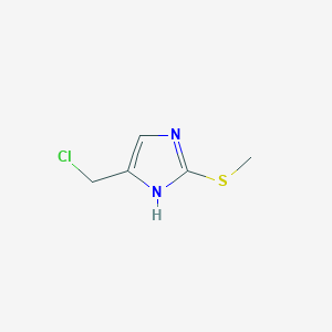 molecular formula C5H7ClN2S B3310103 5-(Chloromethyl)-2-(methylthio)-1H-imidazole CAS No. 944905-27-5
