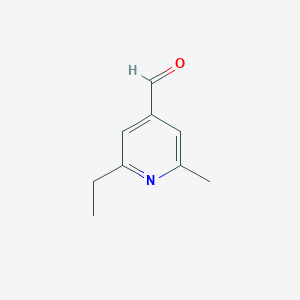molecular formula C9H11NO B3310169 2-Ethyl-6-methylisonicotinaldehyde CAS No. 945463-91-2