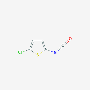 molecular formula C5H2ClNOS B033102 2-chloro-5-isocyanatoThiophene CAS No. 76537-13-8