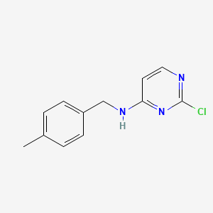 molecular formula C12H12ClN3 B3310248 2-chloro-N-[(4-methylphenyl)methyl]pyrimidin-4-amine CAS No. 945895-76-1