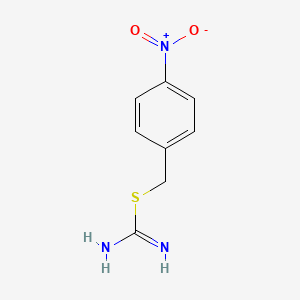 molecular formula C8H9N3O2S B3310292 4-nitrobenzyl carbamimidothioate CAS No. 946-50-9