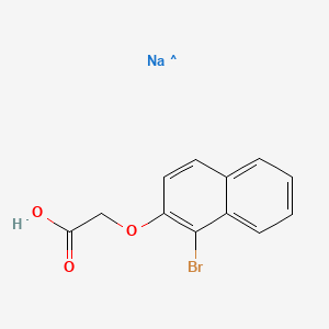 molecular formula C12H9BrNaO3 B3310293 Sodium 2-[(1-bromonaphthalen-2-yl)oxy]acetate CAS No. 94600-20-1