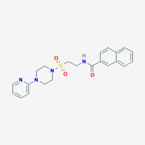 N-(2-((4-(pyridin-2-yl)piperazin-1-yl)sulfonyl)ethyl)-2-naphthamide