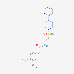 2-(3,4-dimethoxyphenyl)-N-(2-((4-(pyridin-2-yl)piperazin-1-yl)sulfonyl)ethyl)acetamide